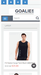 Mobile Screenshot of goaliesgoodies.com